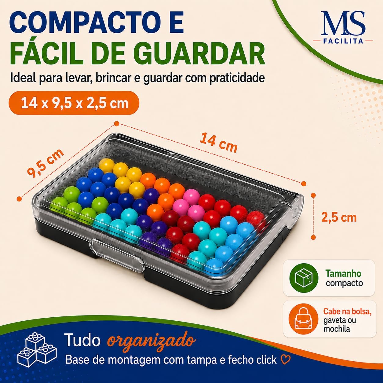 Quebra-Cabeça 3D e 2D IQ Puzzler 120 Desafios de Lógica e Raciocínio
